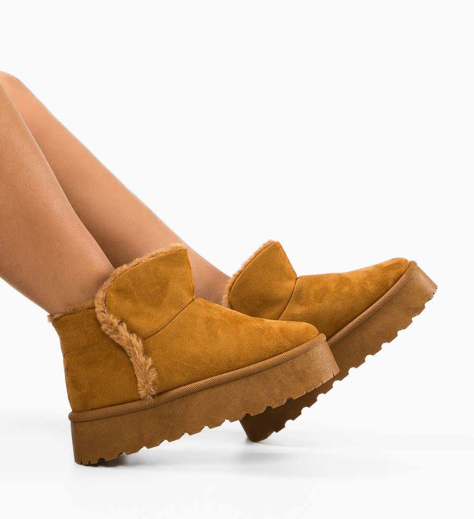 Cizme Tip Ug Cleo Camel - Confort și Stil - imagine 3