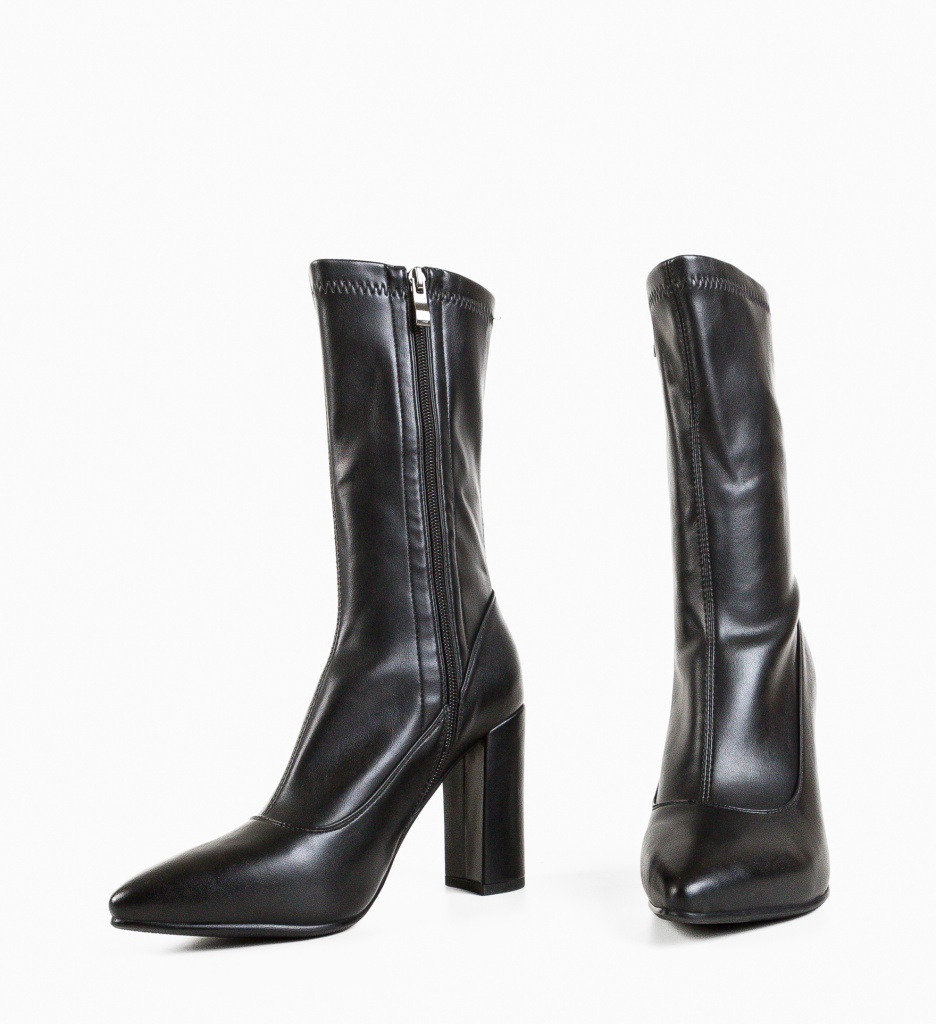Botine Dama Brada Negre - Eleganță și Confort - imagine 7
