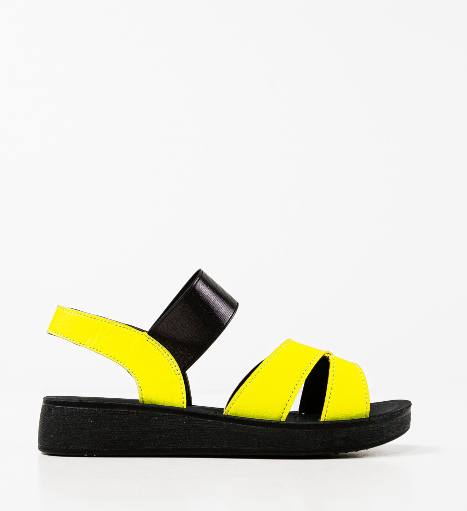 Sandale Dama Brina Galbene | Stil si Confort - imagine 4