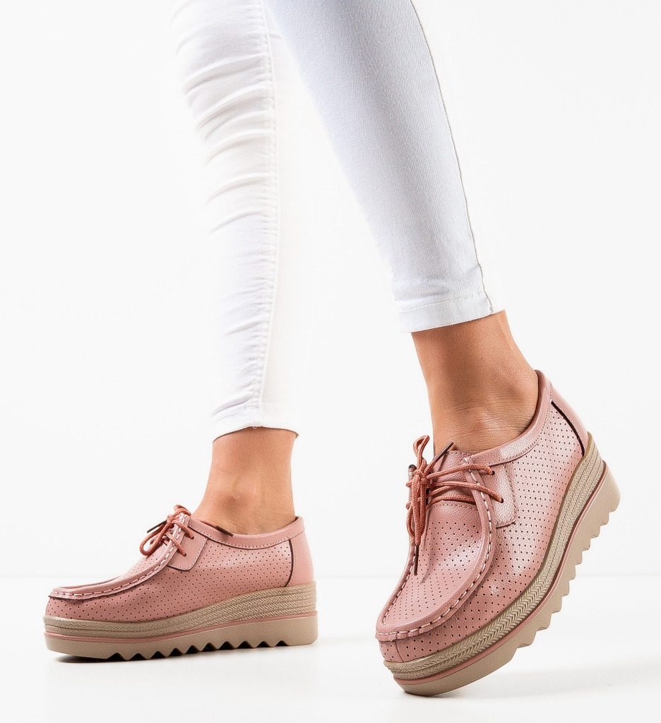 Pantofi Casual Dama Roz - Confort și Stil - imagine 2