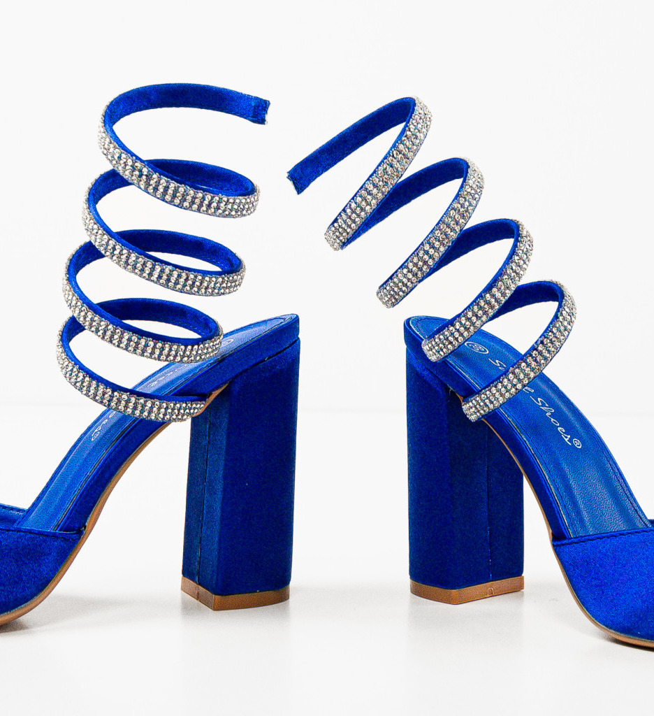 Pantofi Lhamo Albastri | Toc Eleganți și Confort - imagine 8