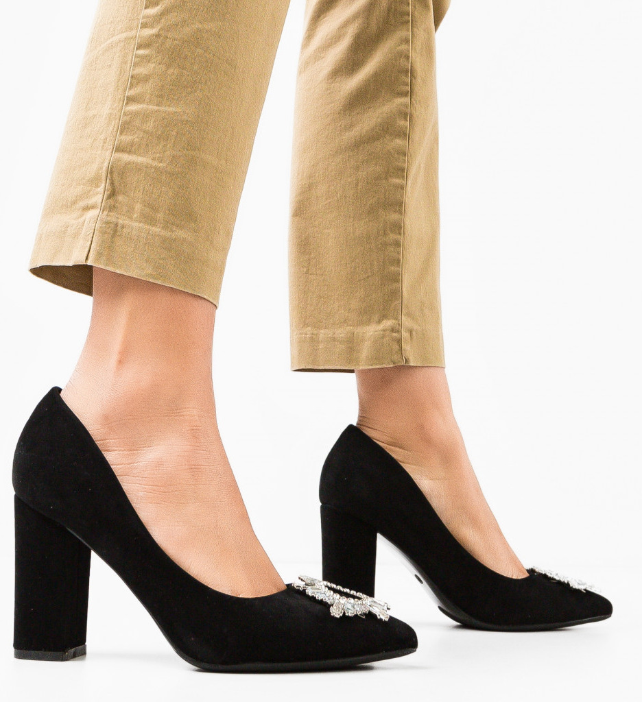 Pantofi Hebebe Negri | Eleganță și Stil - imagine 3