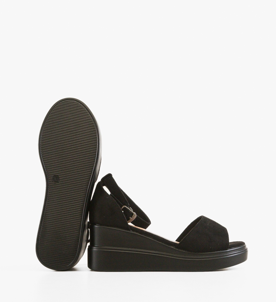 Sandale Platforme Honorus Negre | Eleganță și Confort - imagine 4