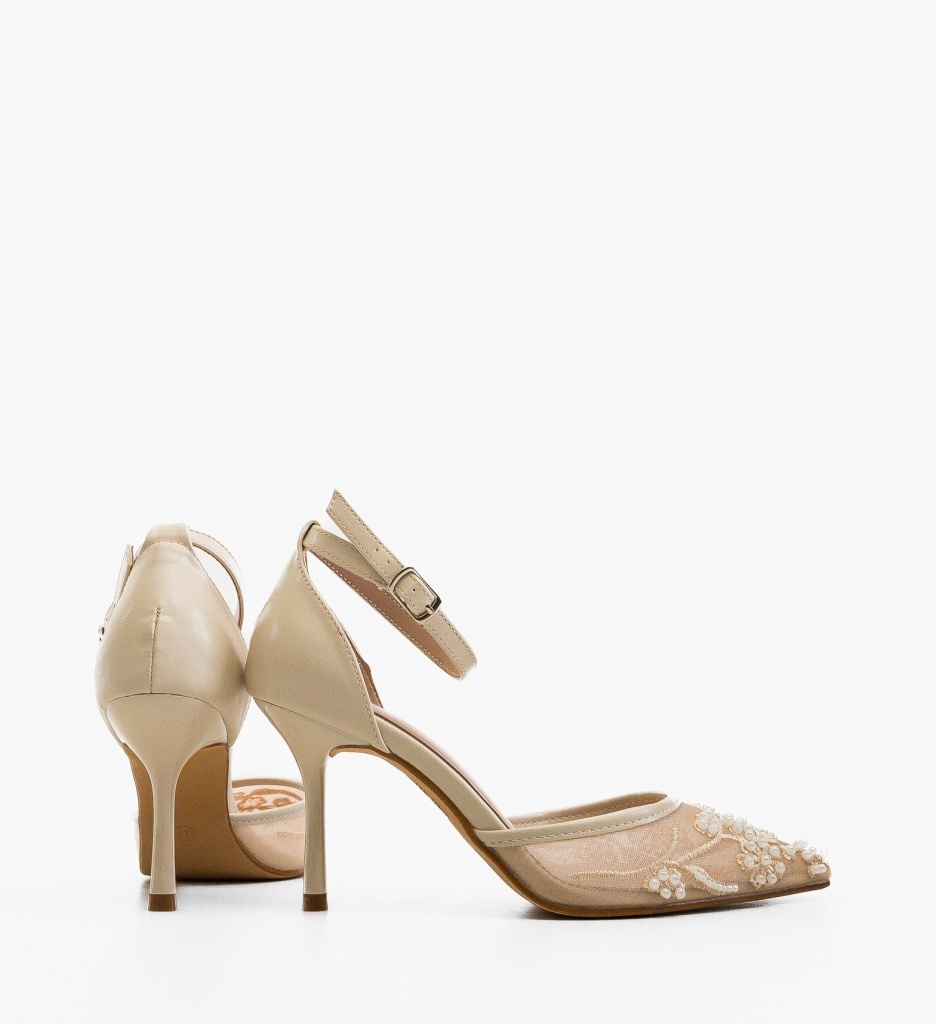 Pantofi dama Sammey Bej Eleganți - imagine 2