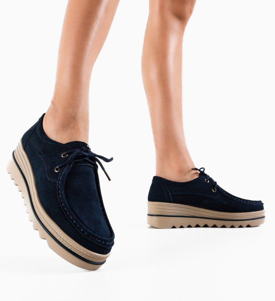 Pantofi Casual Sagrio Bleumarin | Confort și Stil - imagine 2