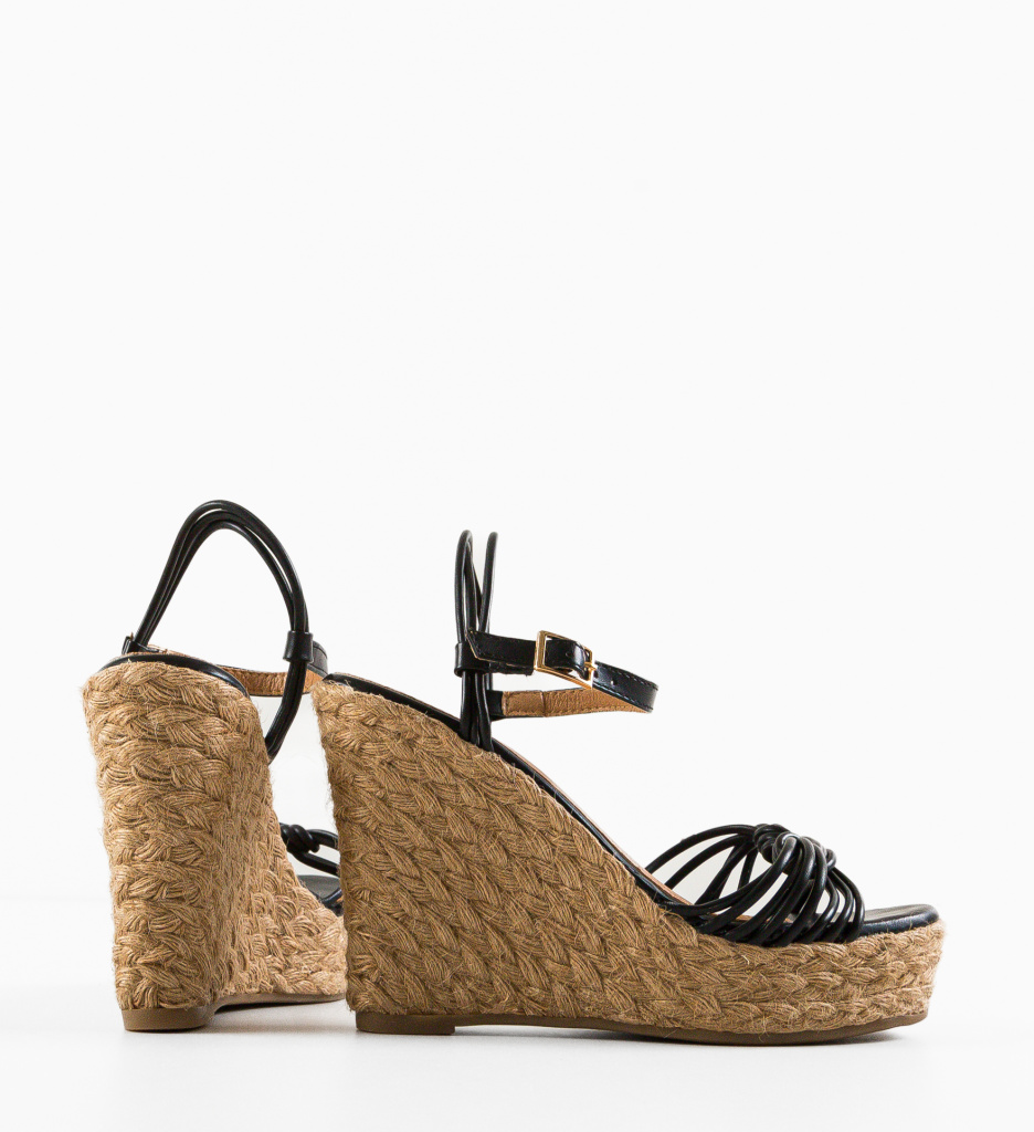 Sandale Platforme Miller Negre | Stil si Confort - imagine 5