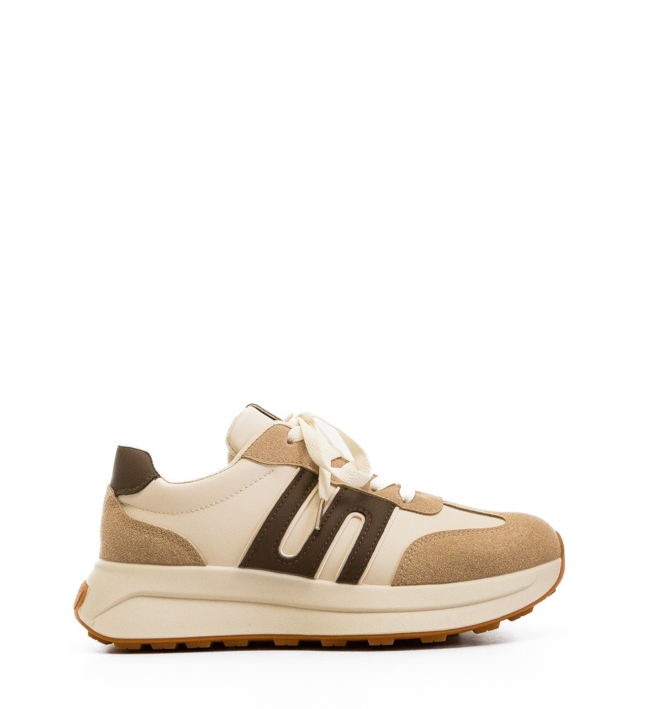 Sneakers Dama Bahman Khaki | Confort și Stil - imagine 6