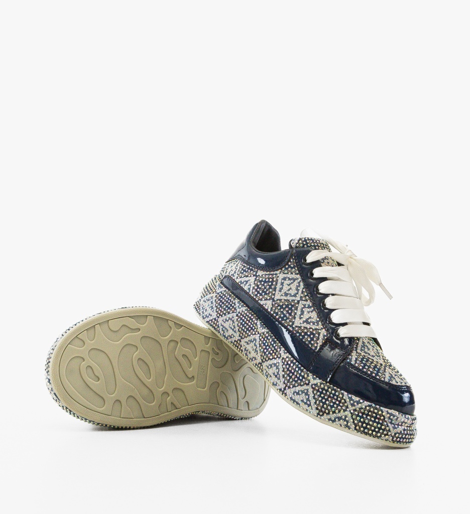 Sneakers Dama Trente Bleumarin - Confort Sport - imagine 3