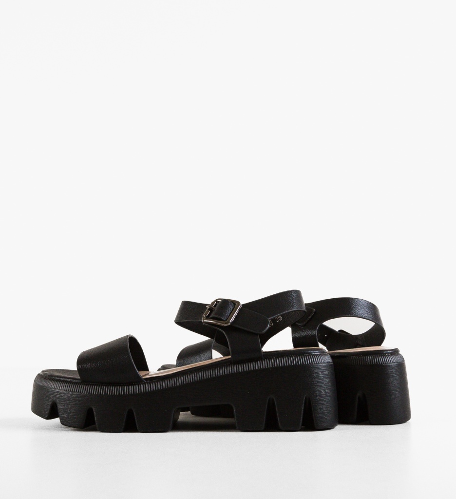 Sandale Dama Kara Negre | Eleganță și Confort - imagine 5