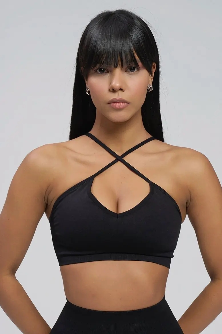 Bustieră Sport Push-Up cu Bretele Versatile Marquise - imagine 2