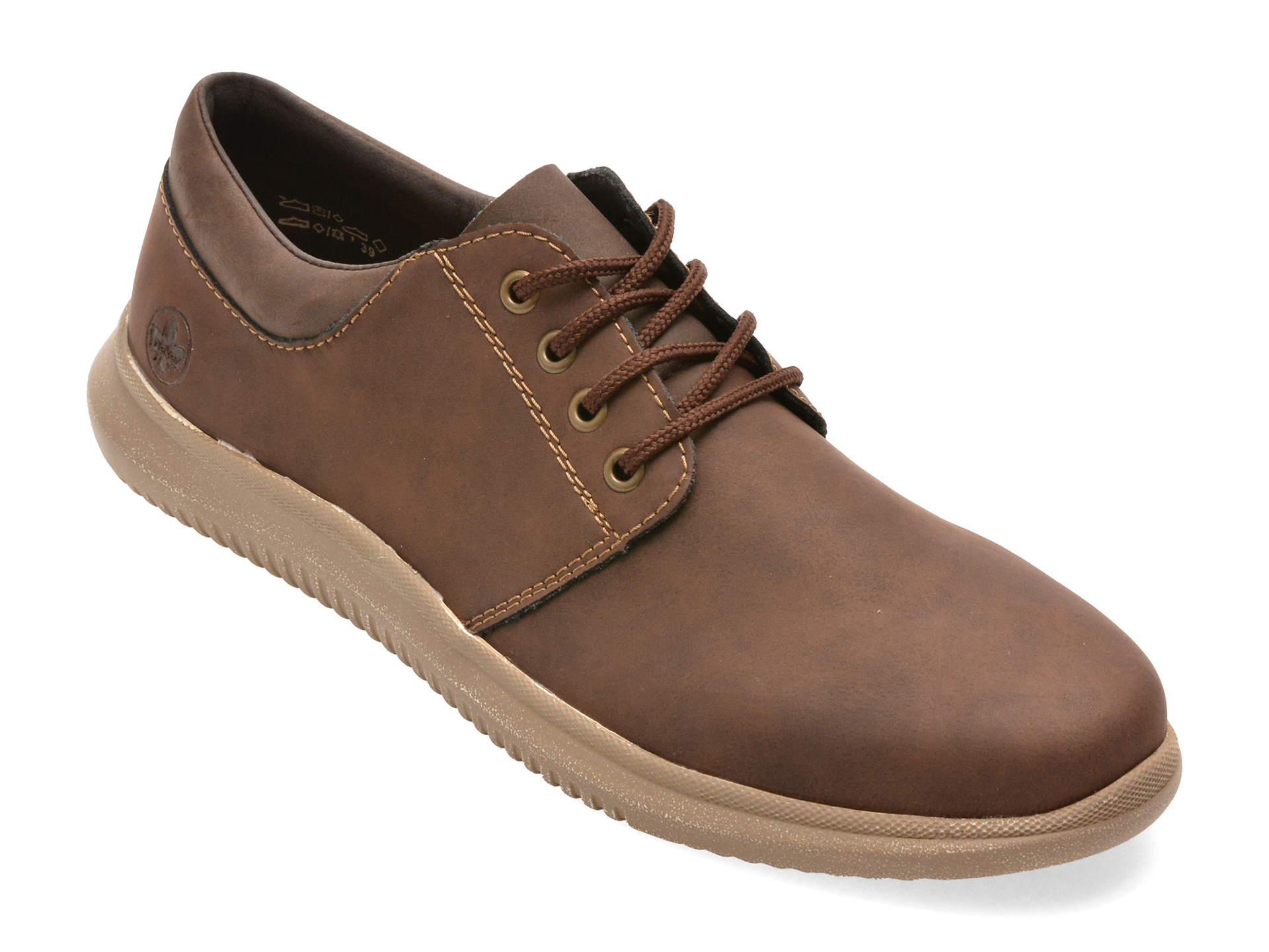 Pantofi Rieker 10424 Maro Piele Naturală Confort