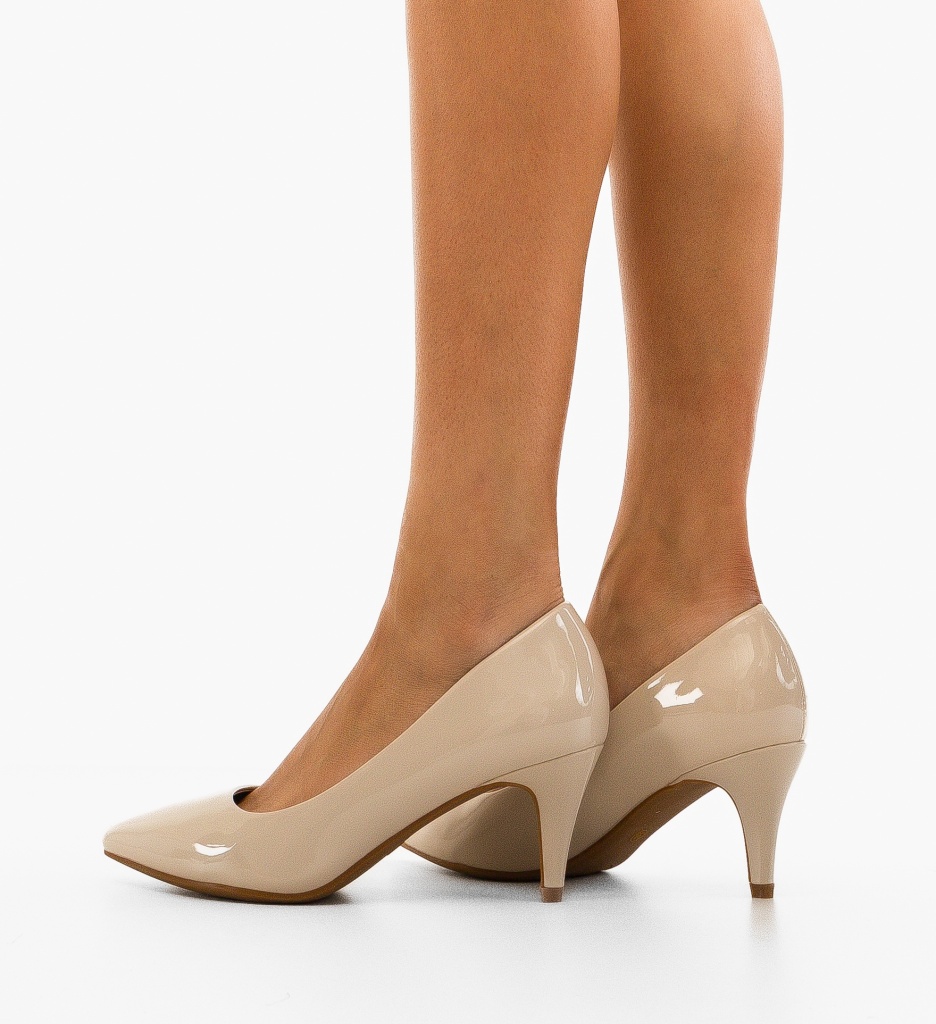 Pantofi Stiletto Fiona Bej - Eleganță și Stil - imagine 2