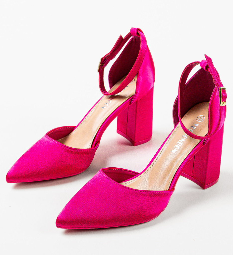 Pantofi cu Toc Villanueva Fuchsia | Eleganță și Stil - imagine 6