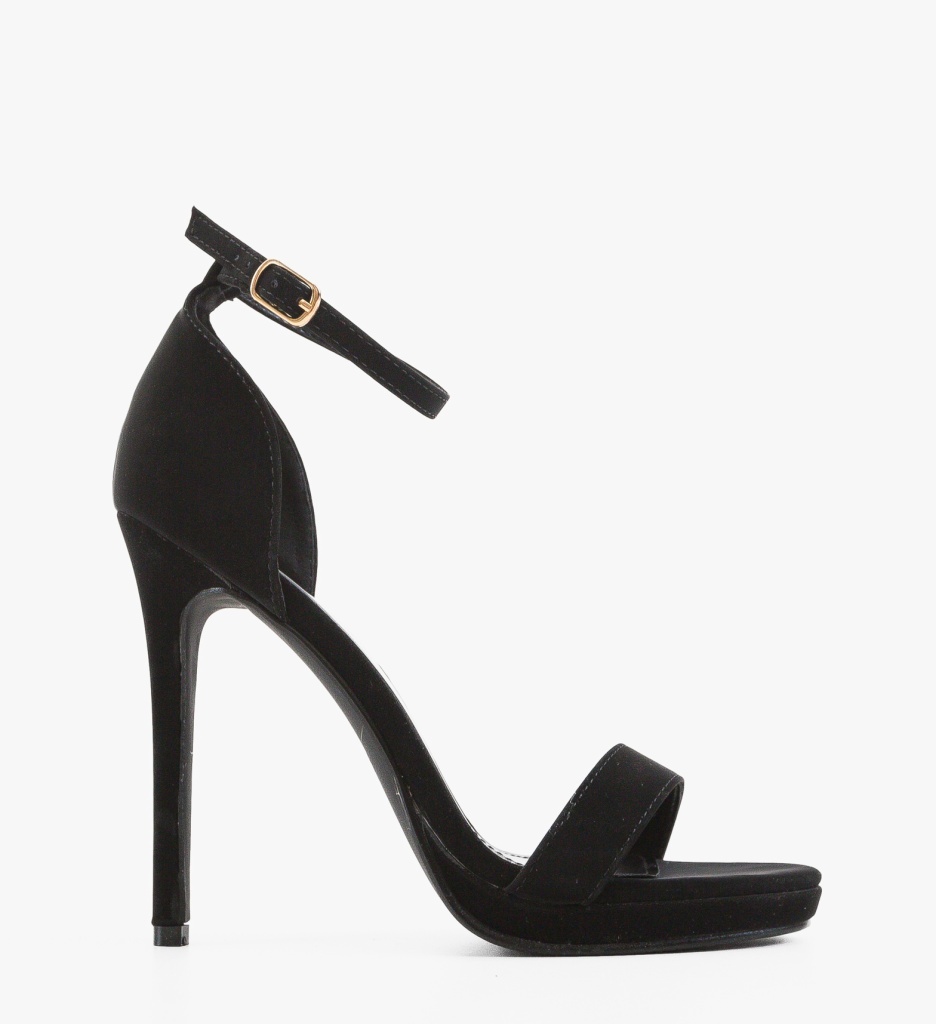 Sandale Cazey Negre Elegante | Toc Stabil - imagine 6