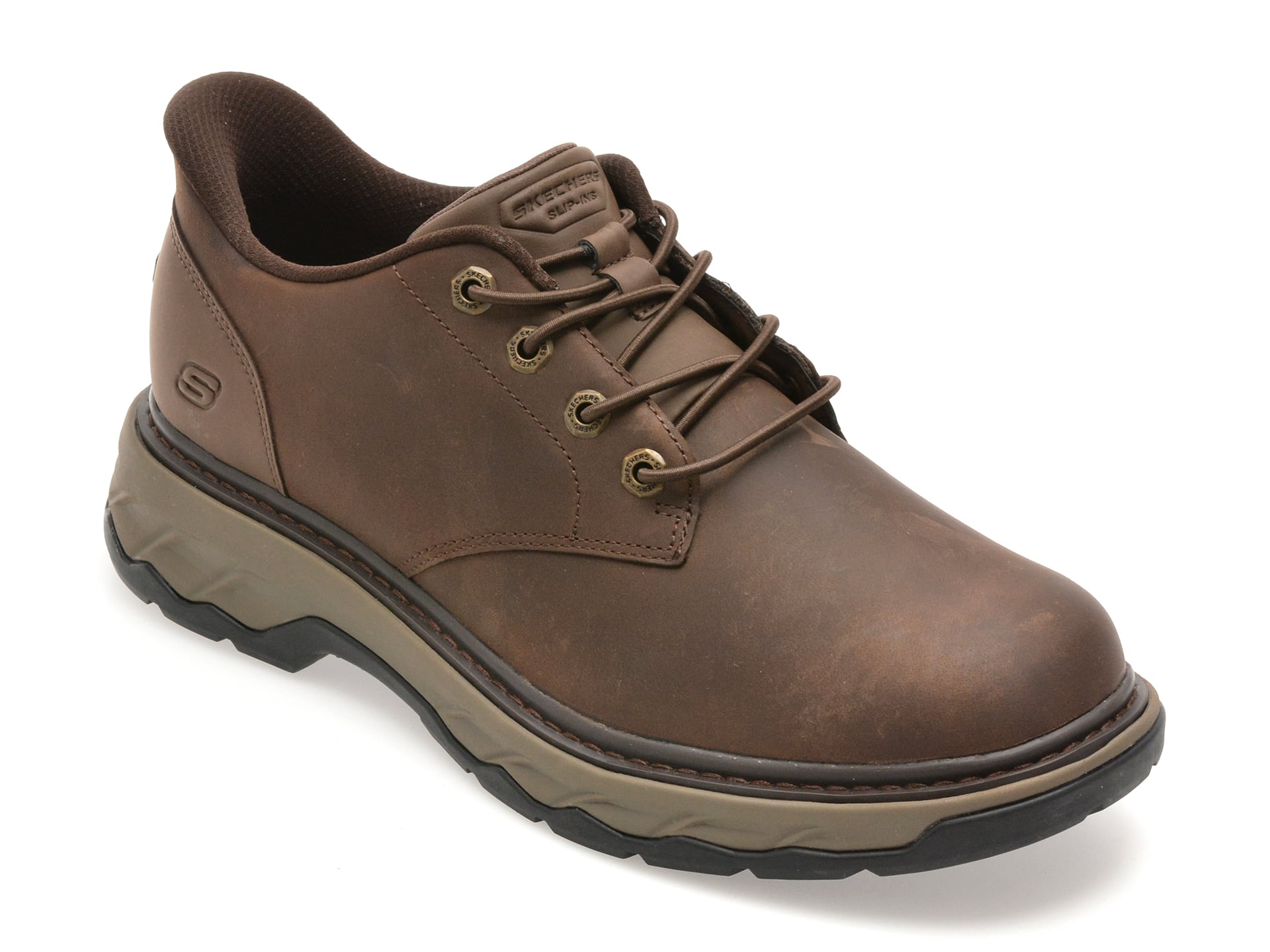 Pantofi Skechers LOCKETT Piele | Confort Slip-on