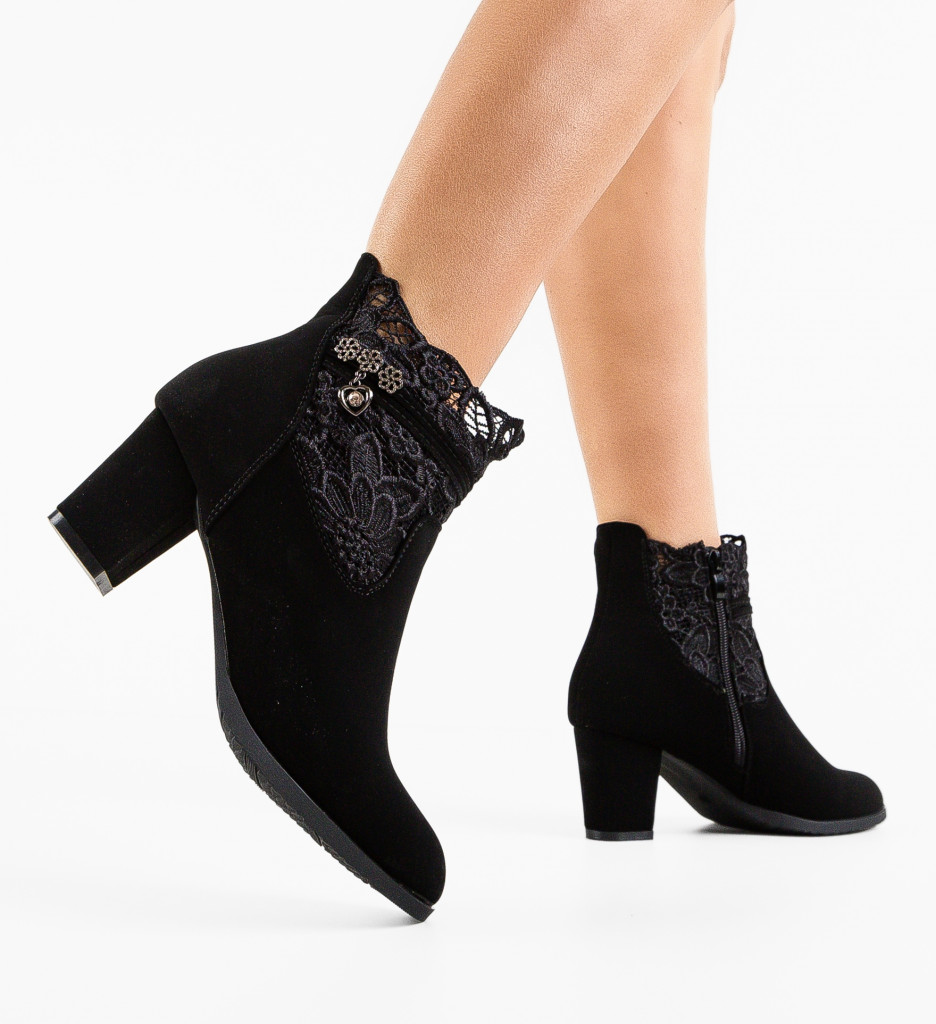 Botine Dama Shah Negre | Eleganță și Stil - imagine 3
