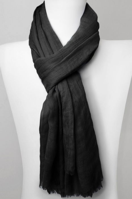 Esarfa Shopika Neagra Matase - Eleganta Maxima