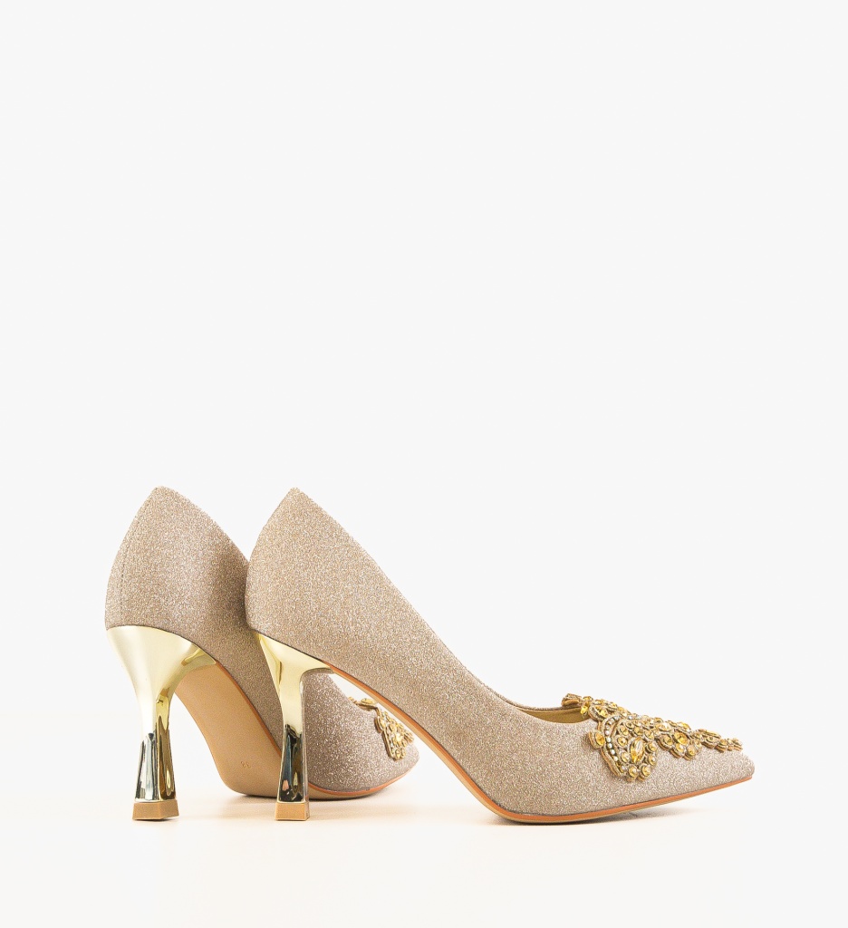 Pantofi Stiletto Laurie Aurii 2 - Eleganță Premium - imagine 4