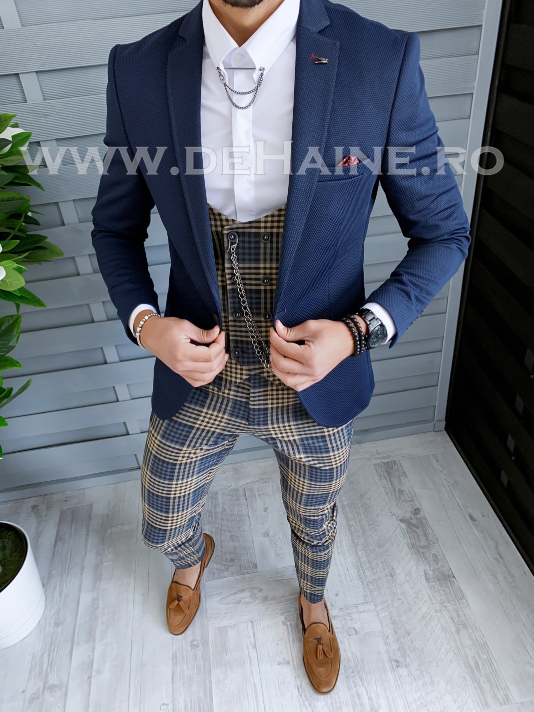 Ținută Smart Casual Bărbați 4 piese Slim Fit