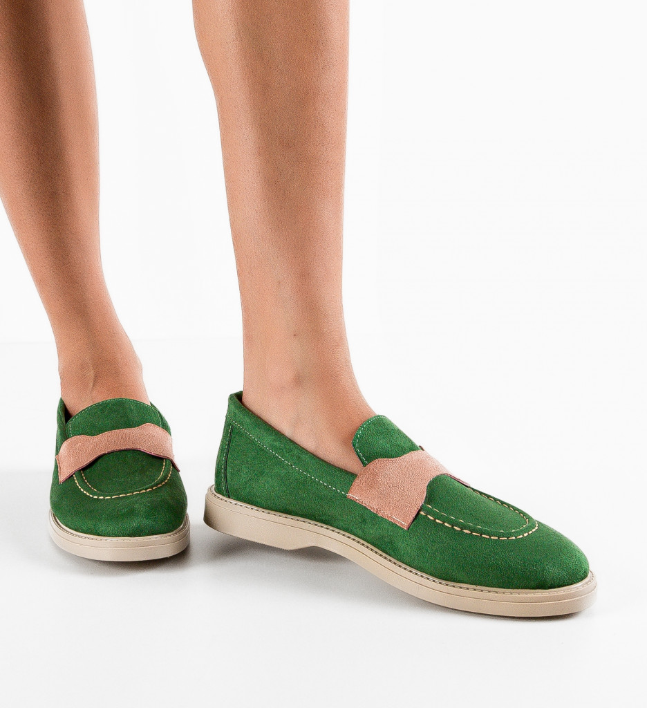 Pantofi Casual Verzi Andrey | Stil Modern Zilnic - imagine 2