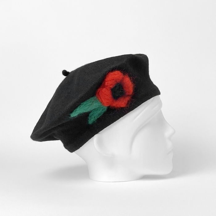 Bereta Franceză Neagră Shopika | Stil Elegant