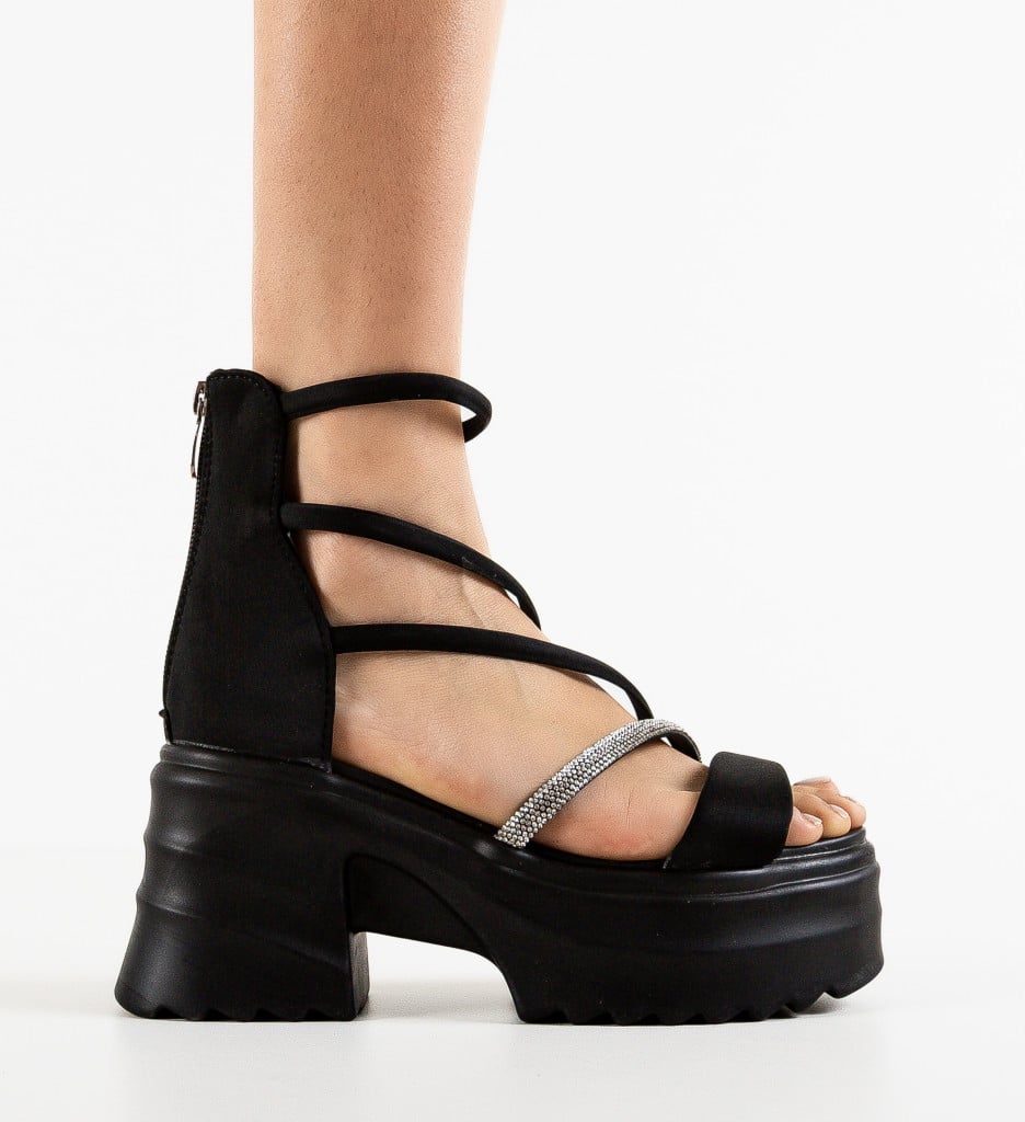 Sandale Dama Eleger Negre Elegante și Comode - imagine 8