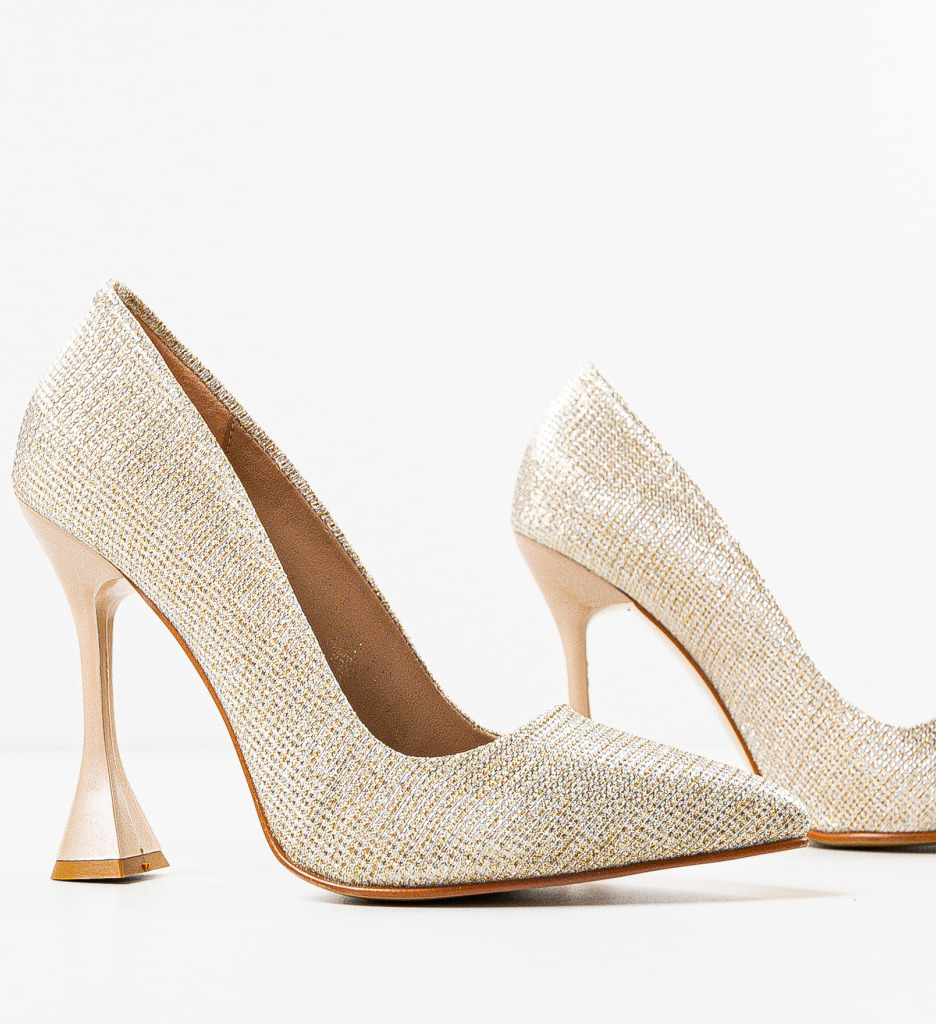 Pantofi Dama Heda Aurii 2 - Eleganță și Stil - imagine 6