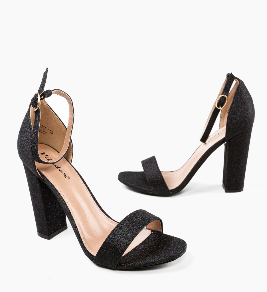 Sandale Toc Velma Negre - Eleganță și Stil - imagine 5