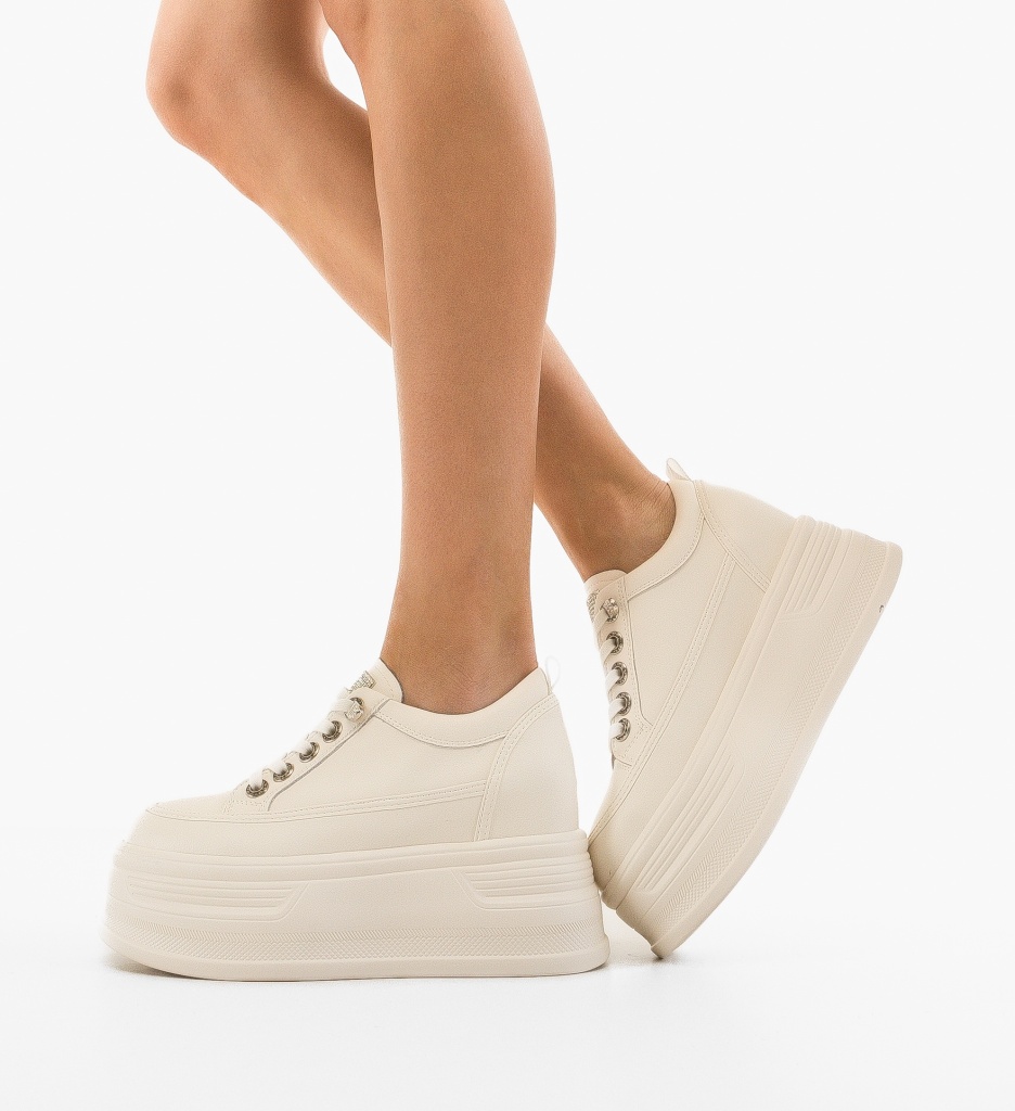 Sneakers Dama Verra Albi - Confort și Stil Urban - imagine 4