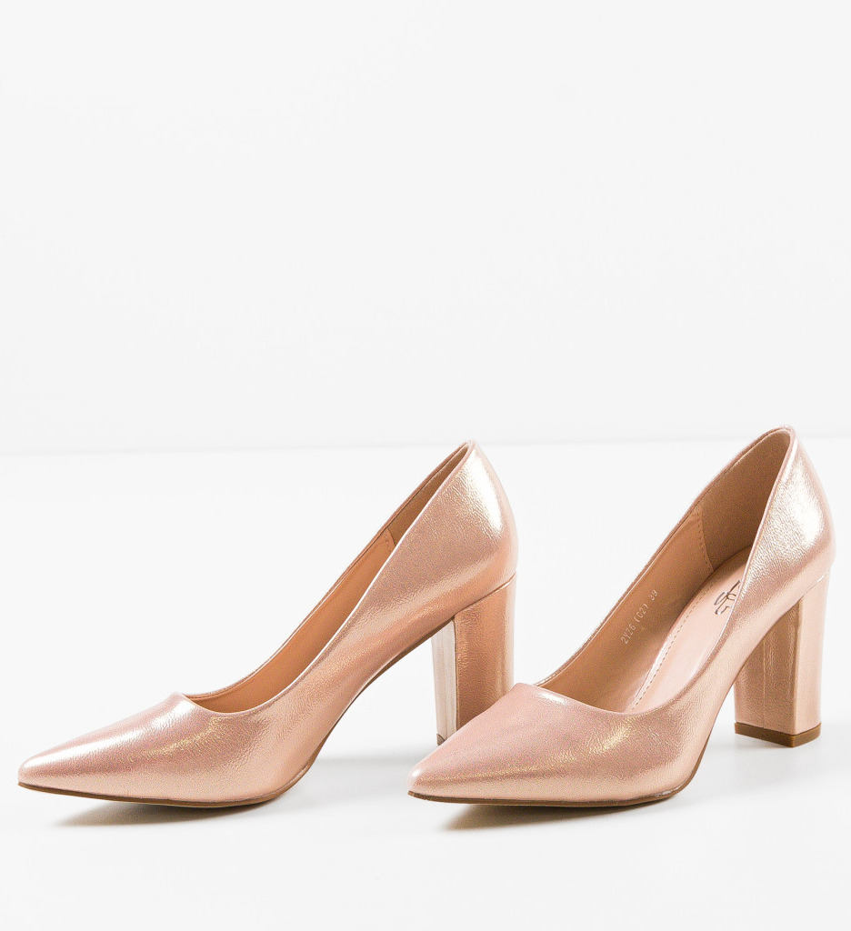 Pantofi Haney Bronze Eleganți cu Toc Înalt
