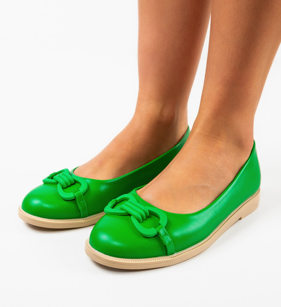 Pantofi Casual Dama Verzi Valce | Confort și Stil - imagine 2