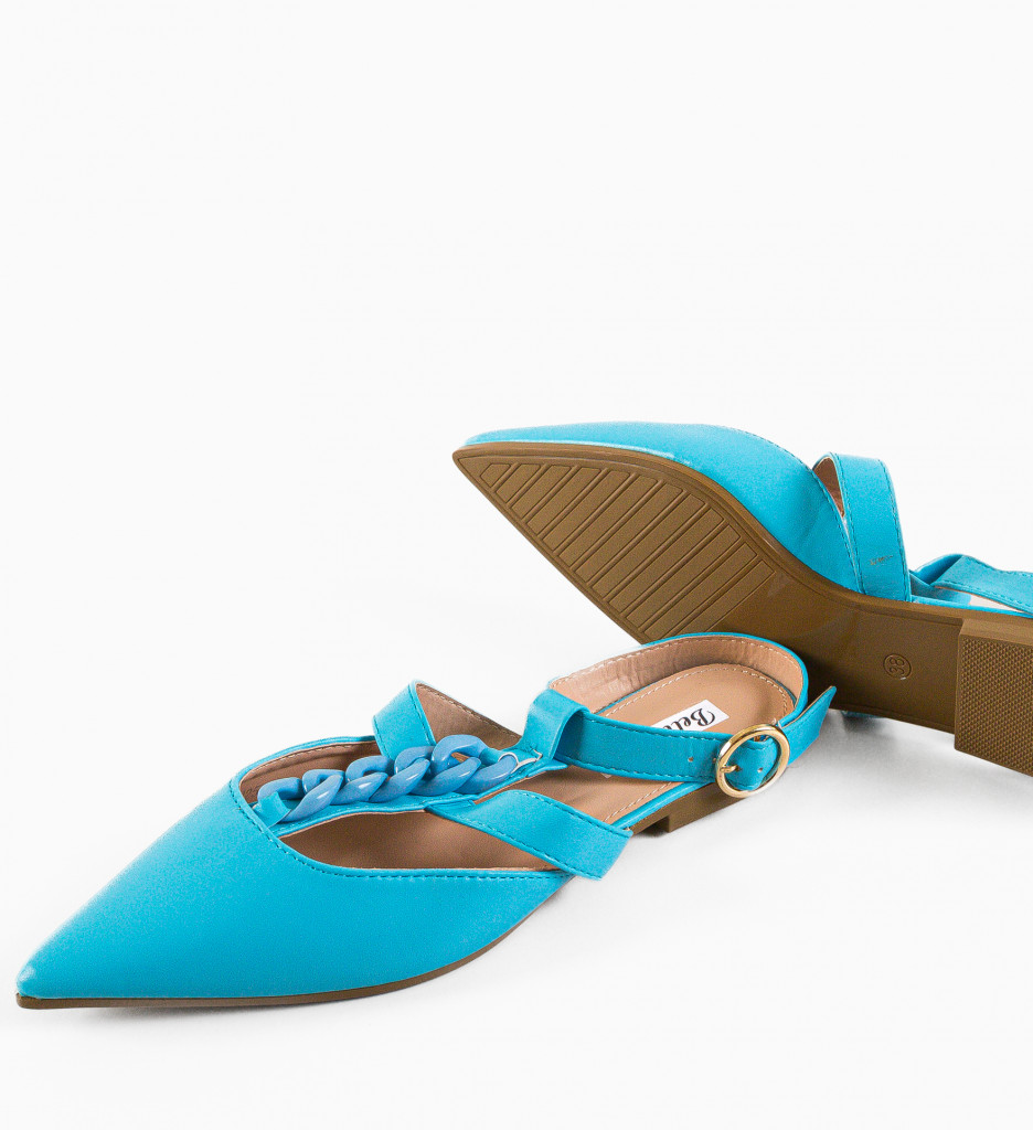 Balerini Albastri Dama Confort Casual - imagine 6