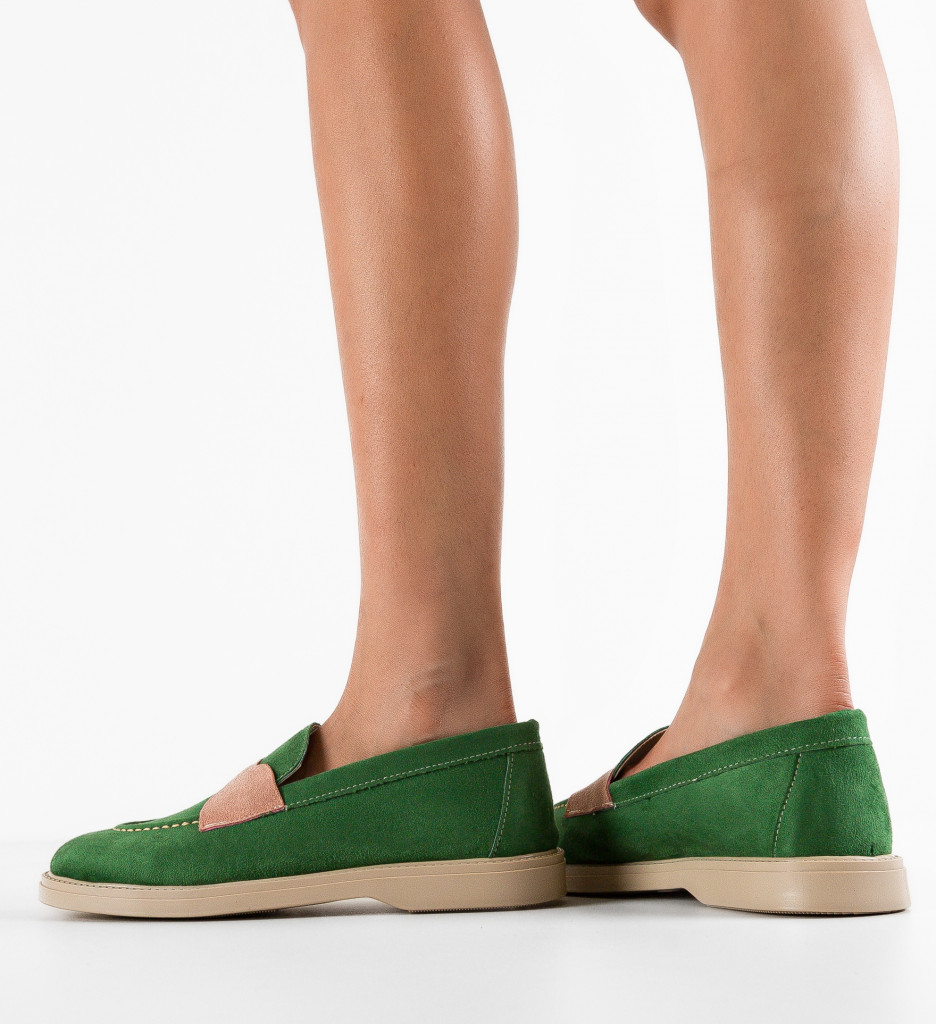 Pantofi Casual Verzi Andrey | Stil Modern Zilnic - imagine 3