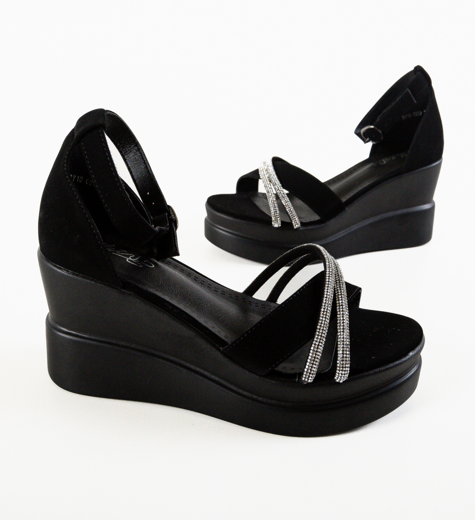 Platforme Dama Abril Negre - Eleganță și Confort - imagine 6