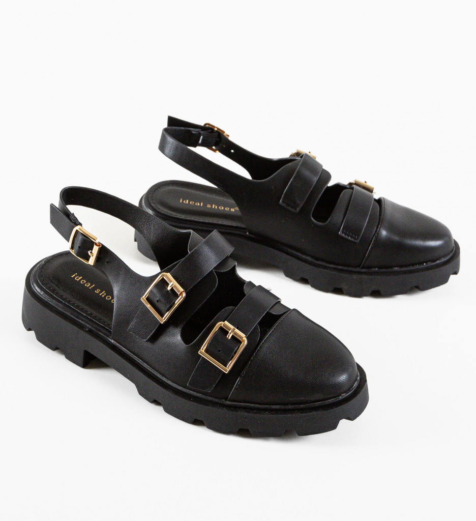 Pantofi Casual Dama Moldavit Negri | Confort Zilnic - imagine 7