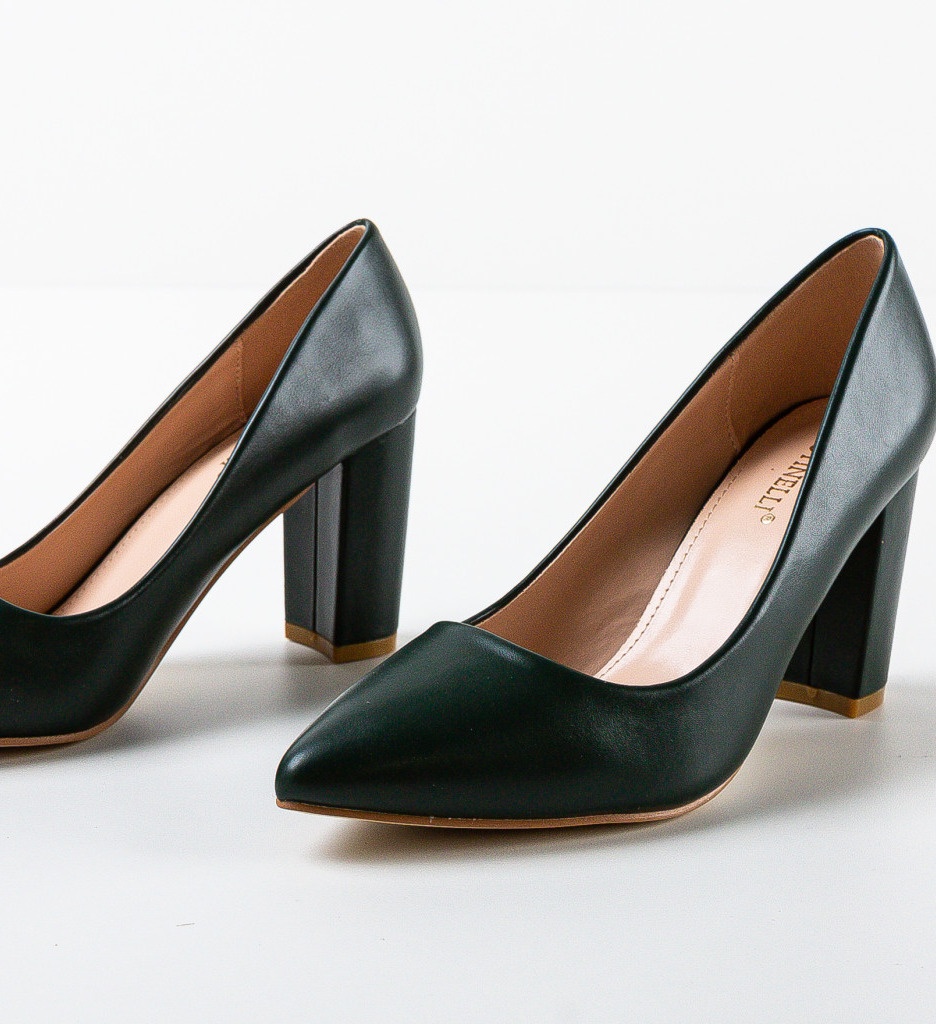 Pantofi cu Toc Pauline Verzi | Eleganță Asigurată - imagine 5