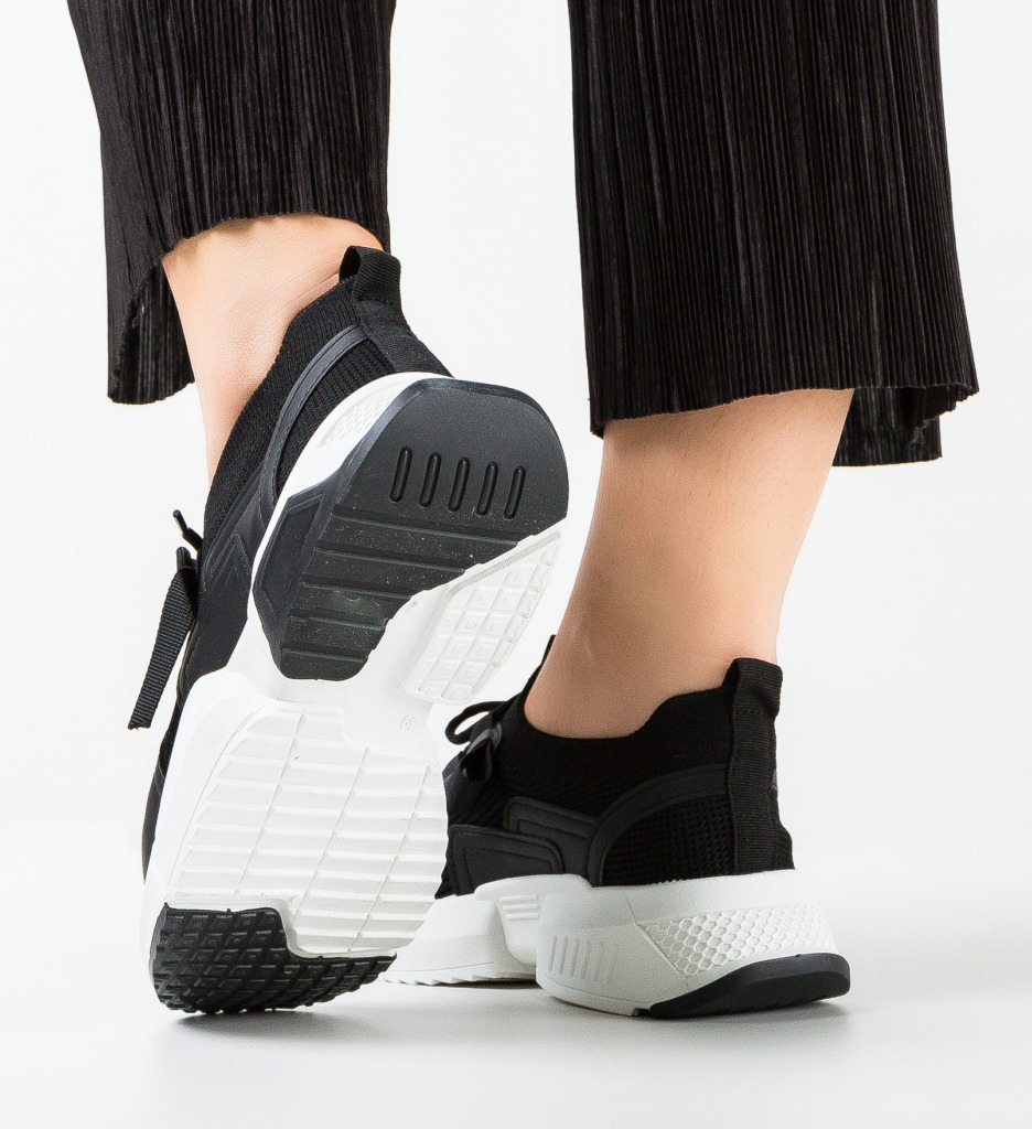 Sneakers Dama Munro Negri - Confort & Stil - imagine 2