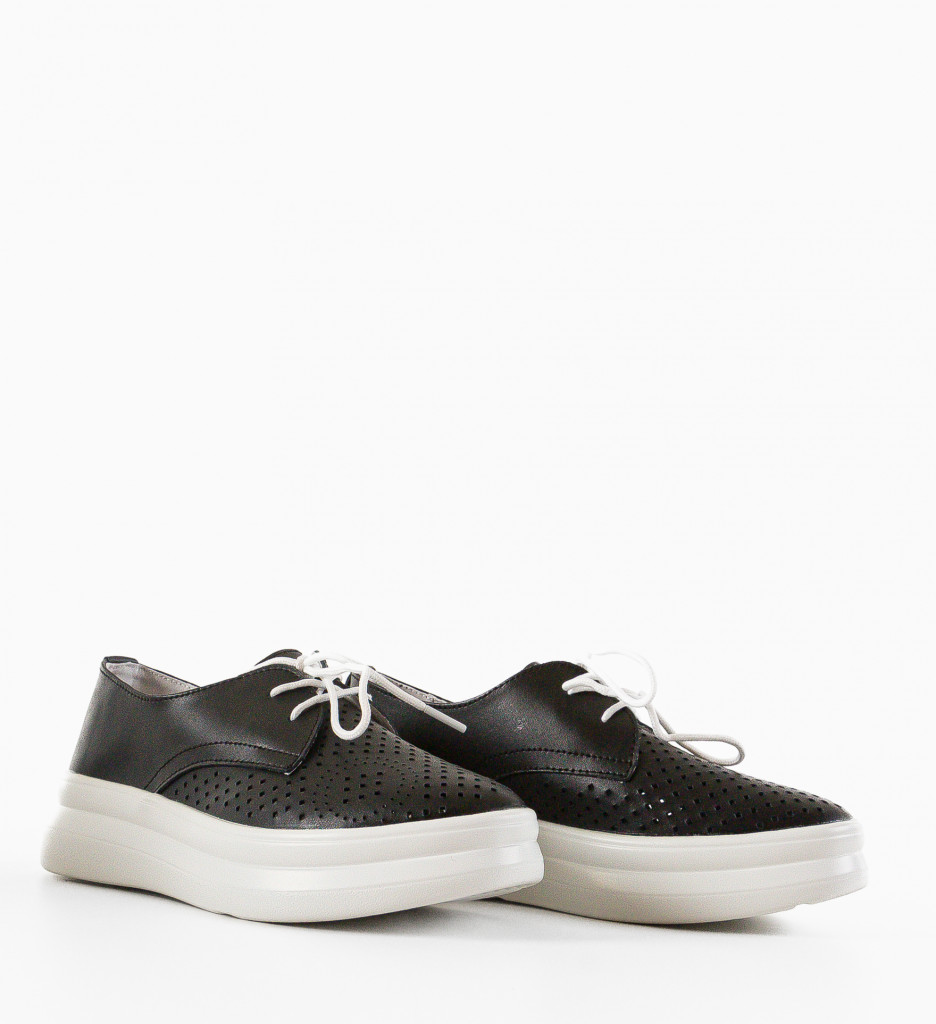 Pantofi Casual Dama Alannah Negri - Confort Zilnic - imagine 6