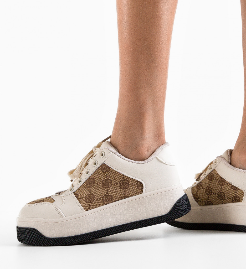 Sneakers Dama Guett Bej | Confort și Stil - imagine 4