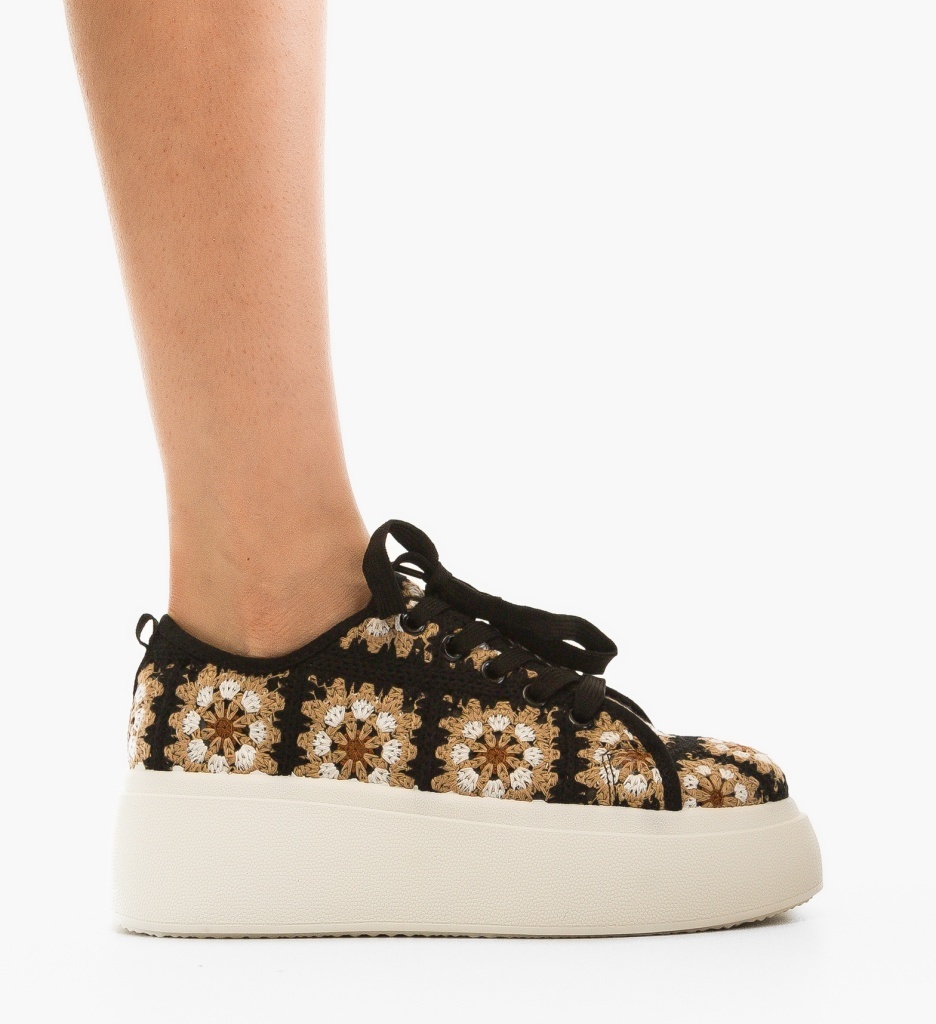 Sneakers Dama Maxima Negri | Confort și Stil - imagine 2