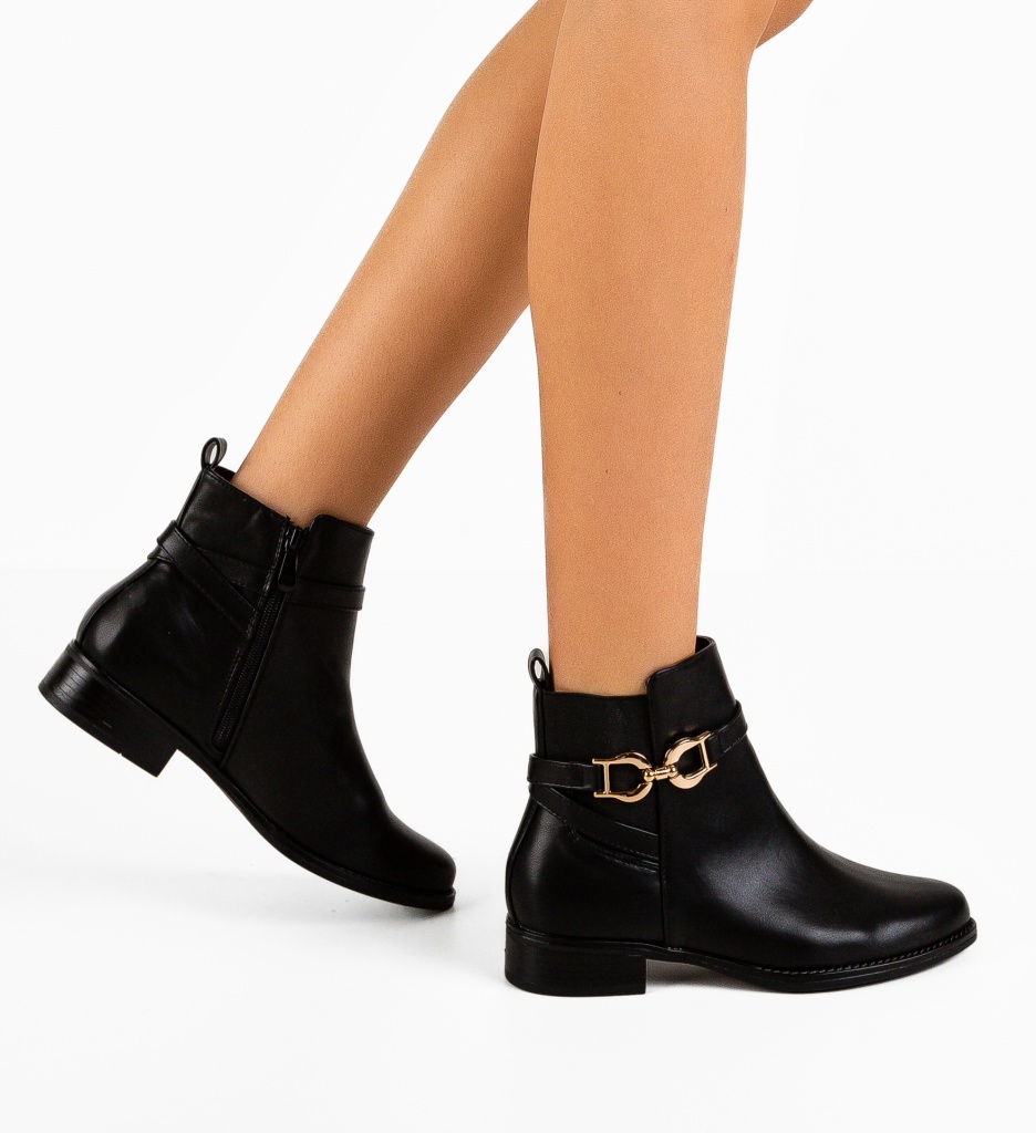 Ghete Dama Bruin Negre | Stil si Confort - imagine 2