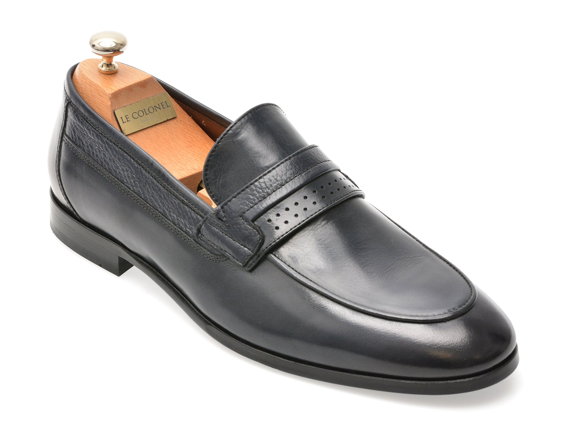Mocasini LE COLONEL Bleumarin Piele Naturală