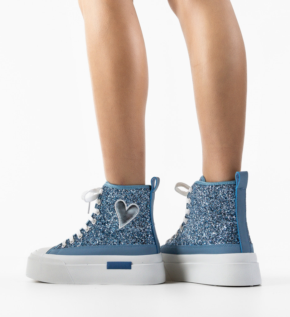 Sneakers Cuore Albastri - Confort Casual