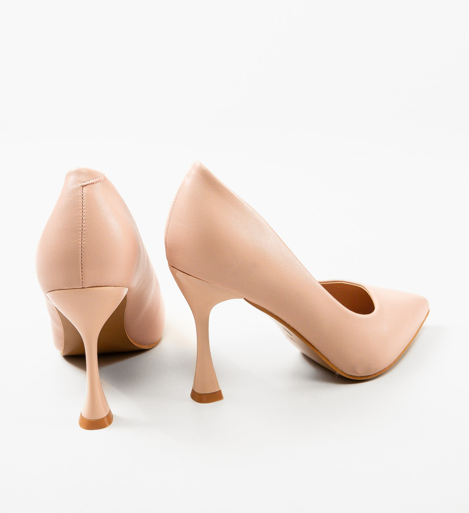 Pantofi Kikor Roz cu Toc Eleganți - imagine 5