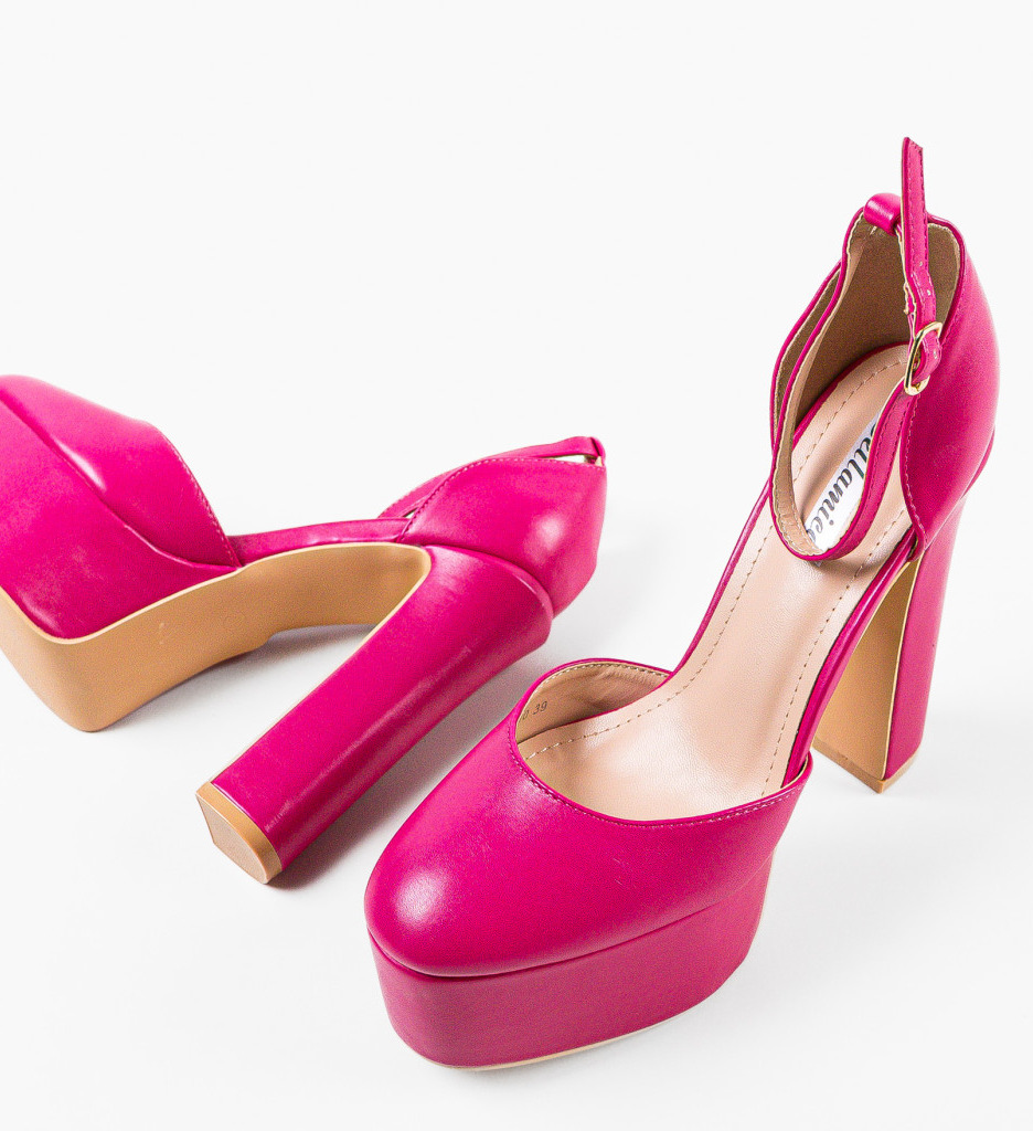 Pantofi cu Toc Fuchsia Lucas - Stil Remarcabil - imagine 4