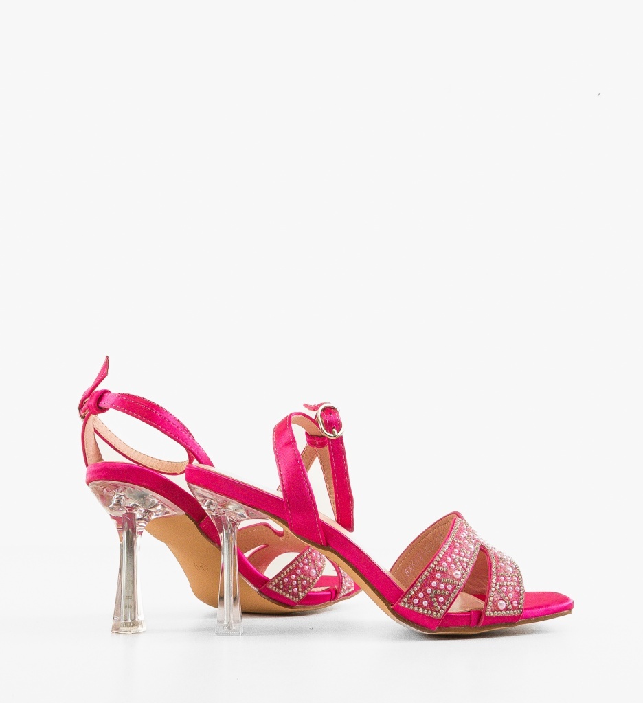 Sandale cu toc Harest Fuchsia - Eleganță și Stil - imagine 2