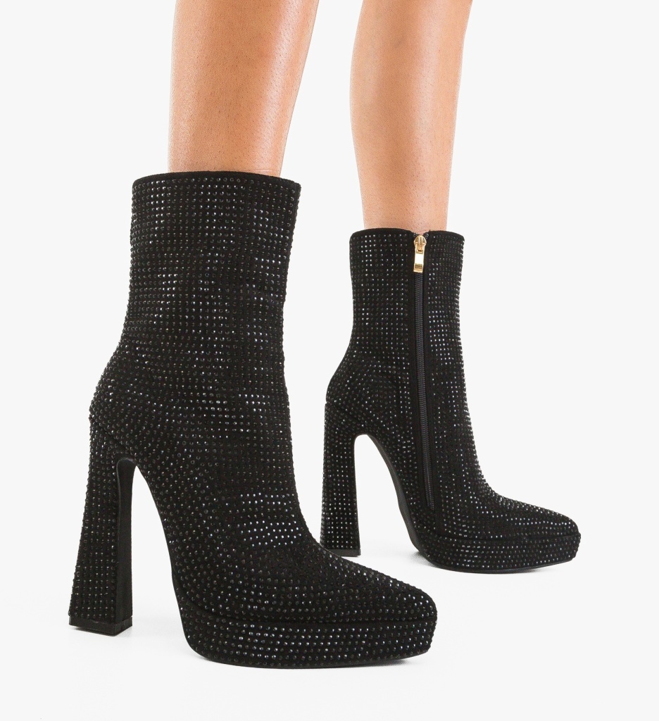 Botine Dama Iram Negre Elegante - imagine 2