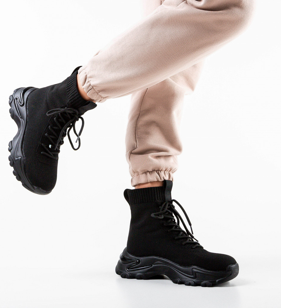 Pantofi Sport Mendra Negri - Confort & Stil