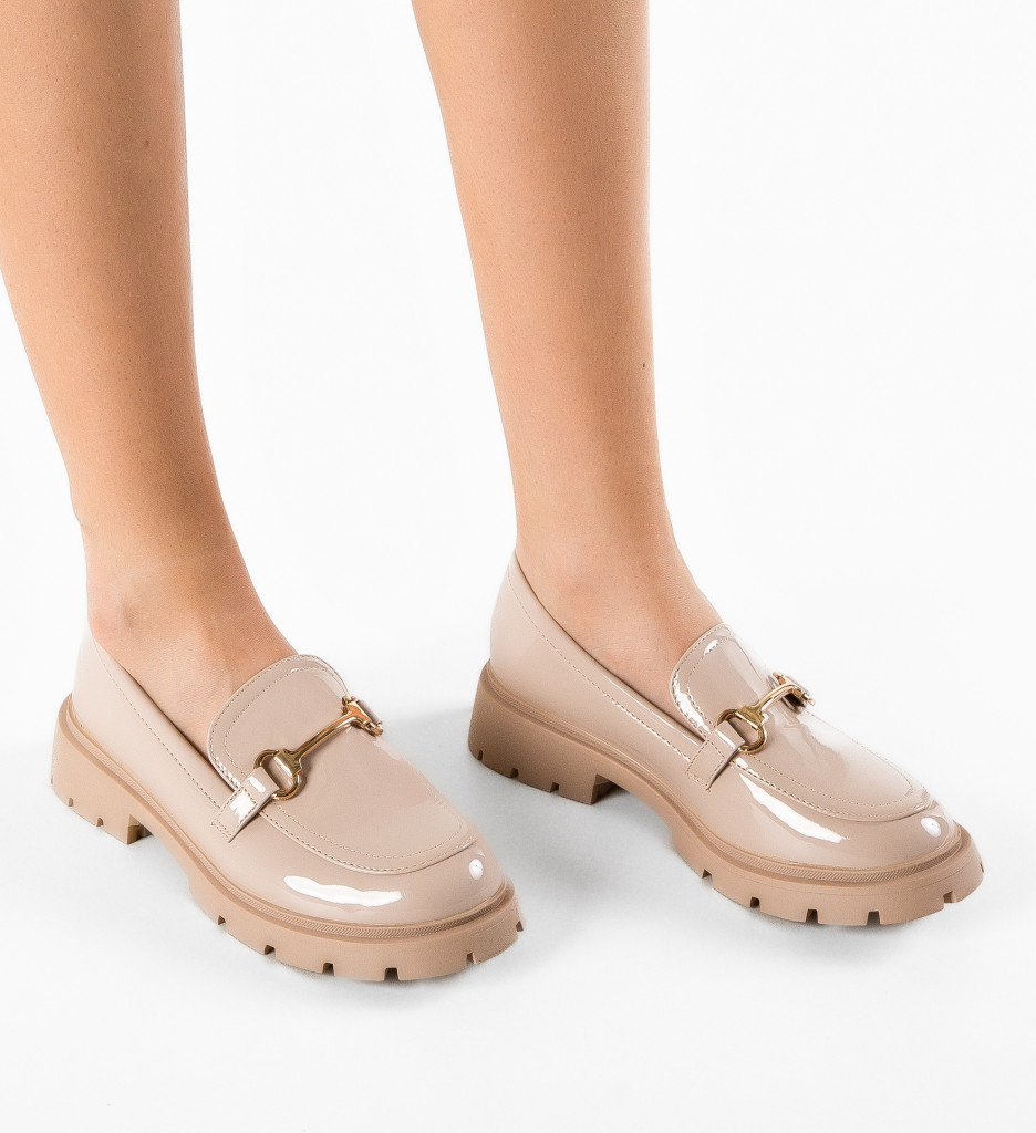 Pantofi Casual Gobba Bej - Confort & Stil - imagine 2