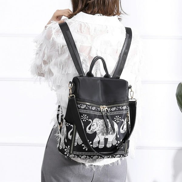 Rucsac Dama Raelyn OEM Negru 2-in-1 - imagine 7